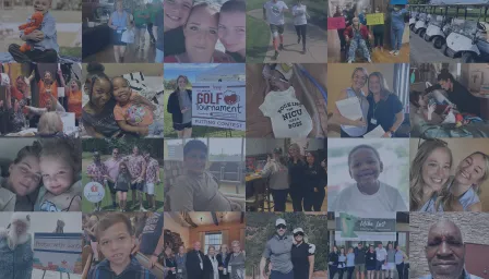 Collage of photos from events and families Spare Key served in 2022.