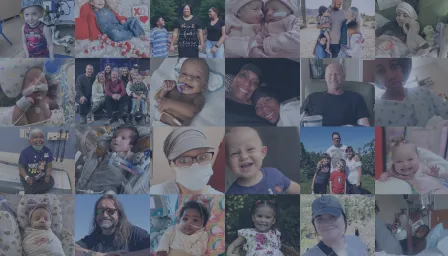 Collage of photos of families that Spare Key served in 2023